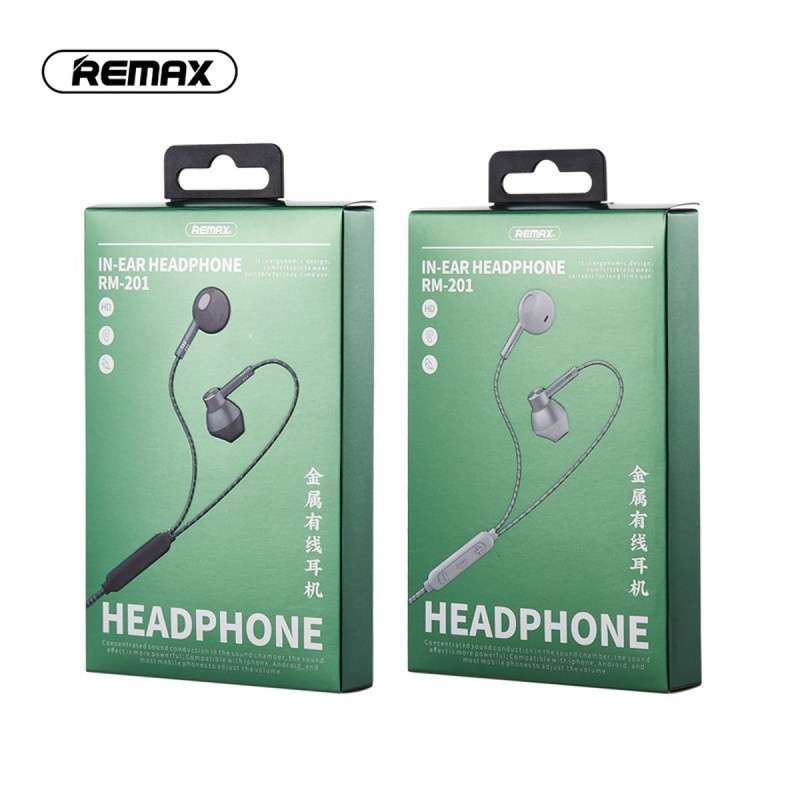 Remax RM-201 Wired Earphone- Silver