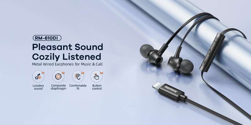 Remax RM-610Di Metal Wired Earphone For Music & Call