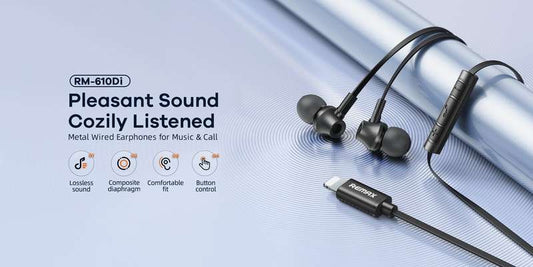 Remax RM-610Di Metal Wired Earphone For Music & Call