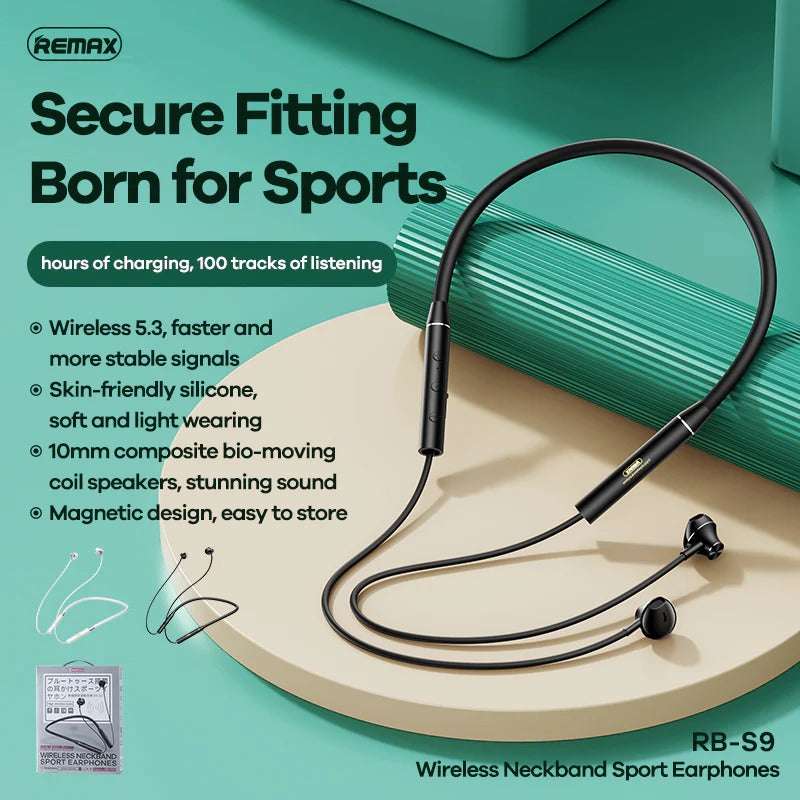 Remax RB-S9 Wireless Neckband Sport Earphone