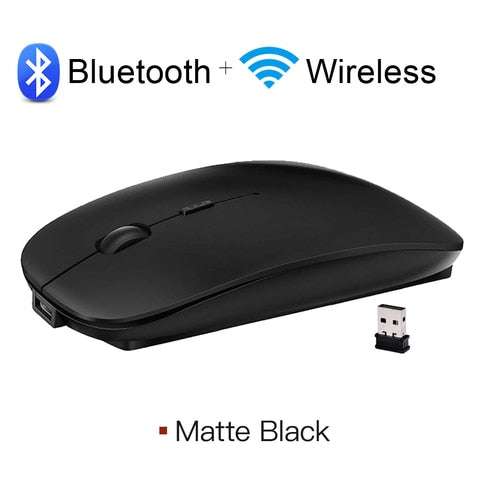 Bluetooth Wireless Mous USB Optical Rechargeable Mouse for Computer Laptop PC Macbook Gaming Mouse Gamer 2.4GHz 1600DPI