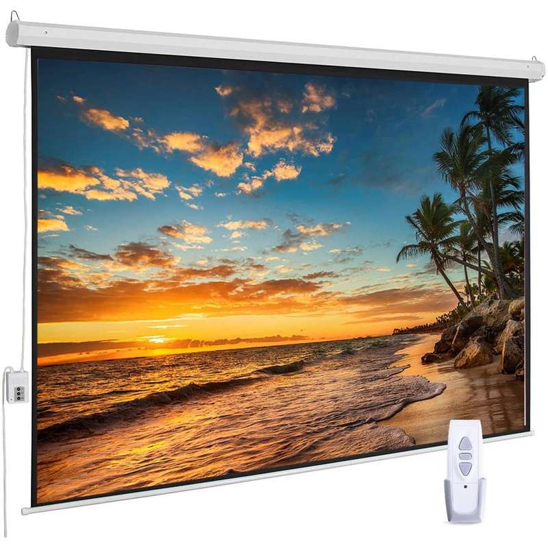 Motorized Projector Screen Wall Mount 240cmx240cm with Remote