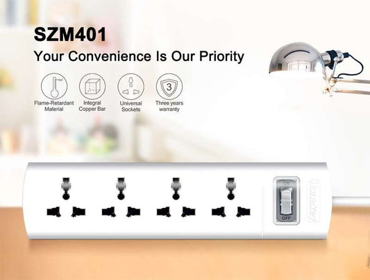 Huntkey SZM401 Power Strips, Universal Standard