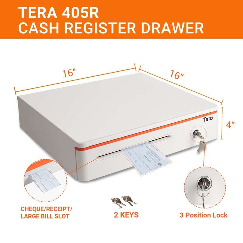 WHITE BEAUTY 5 CELLS CASH DRAWER