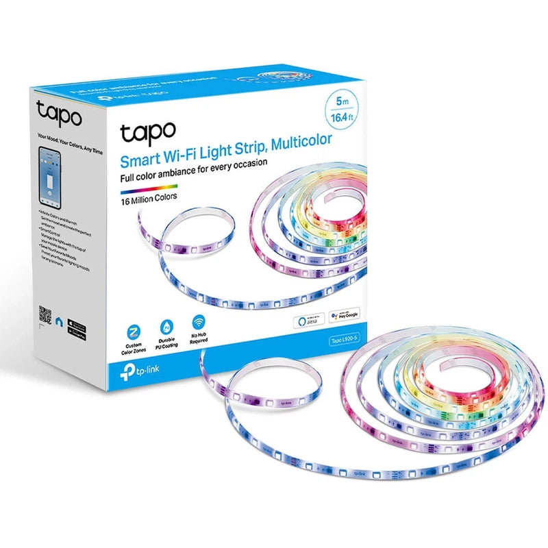 TP-Link Tapo L920-5 Smart Wi-Fi Light Strip Multicolor 5 meter Voice Control Flexible Installation
