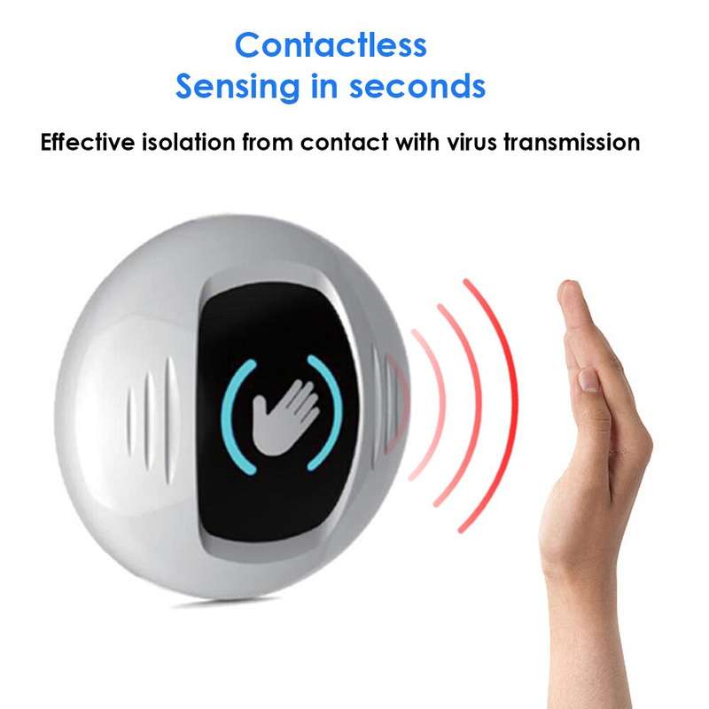 DC12V Hand Wave Sensor Exit Button for Touchless Door Switch with Microwave Technology