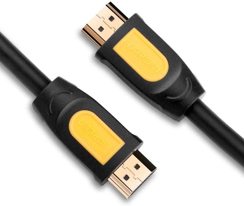 UGREEN HD101 HDMI Round Cable 3m- Yellow &Black