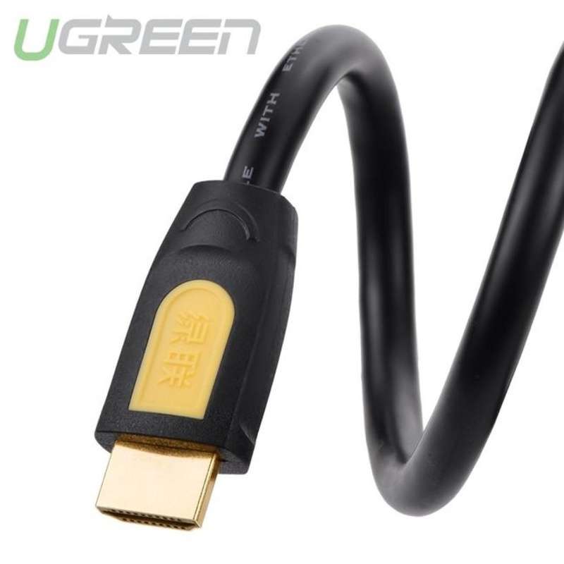UGREEN HD101 HDMI Round Cable 3m- Yellow &Black