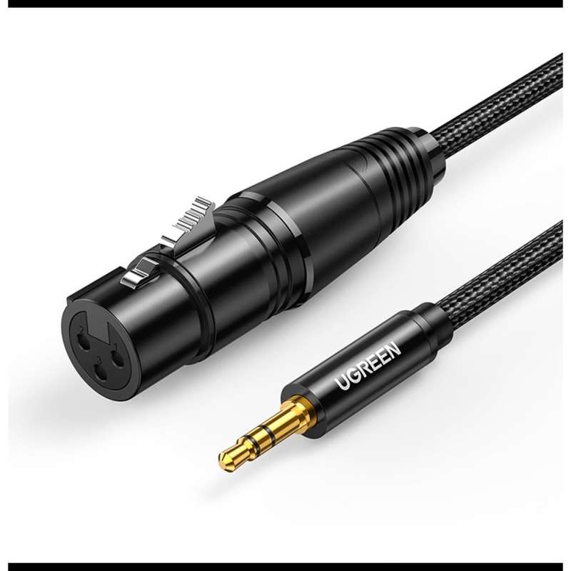 UGREEN AV182 3.5mm Three-Pole Male to XLR Female Audio Cable- 2M