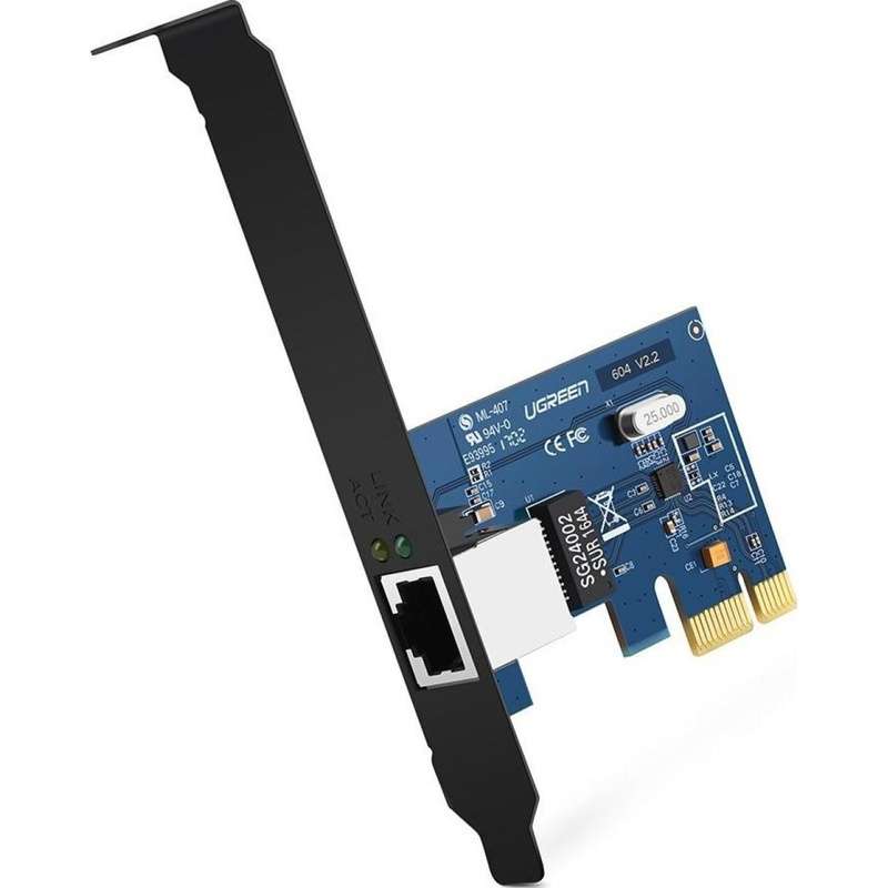 UGREEN 30771 Gigabit 10/100/1000 Mbps PCI Express Network Adapter