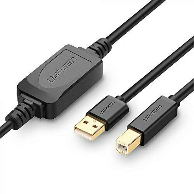 UGREEN US122 Printer Cable USB a to B 2.0 Active Male Cord -10m