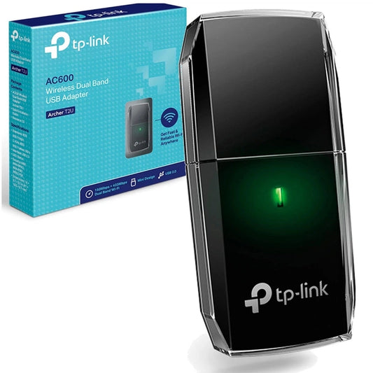TP-Link Archer T2U AC600 USB WiFi Adapter Dual Band 2.4G/5G Mini size Supports Windows XP/7/8/8.1/10/11 Mac OS 10.7~10.14