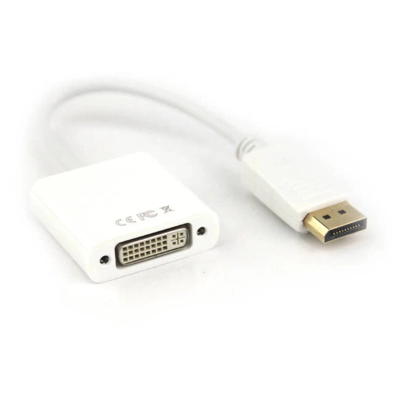 VCOM DVI Female to DisplayPort Male Cable White