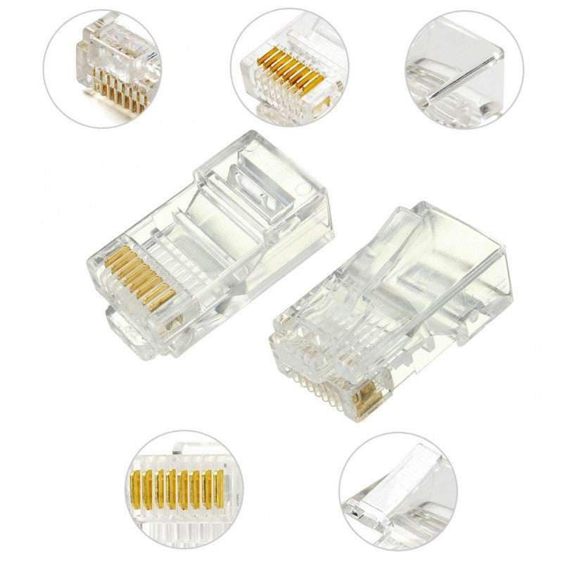 RJ45 Cat-6 Connector PURE Copper Cat-6 RJ45 Connector