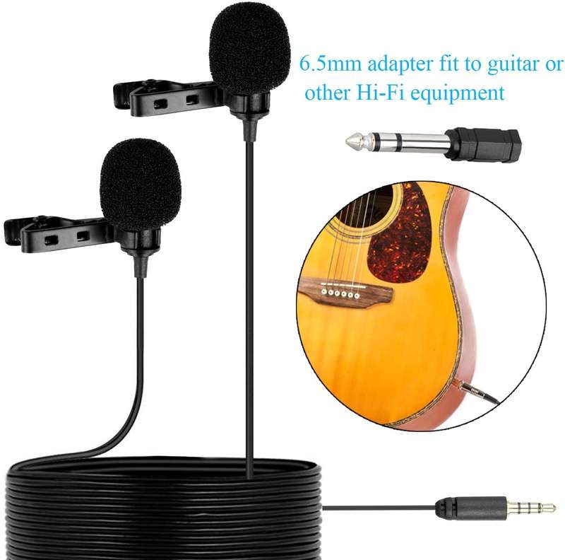 BOYA BY-M1DM Dual Omni-directional Lavalier Microphone