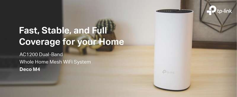 TP-Link Deco M4 AC1200 Dual Band Whole Home Mesh Wi-Fi System Seamless Roaming Speedy Router & Wi-Fi Booster 3-Pack