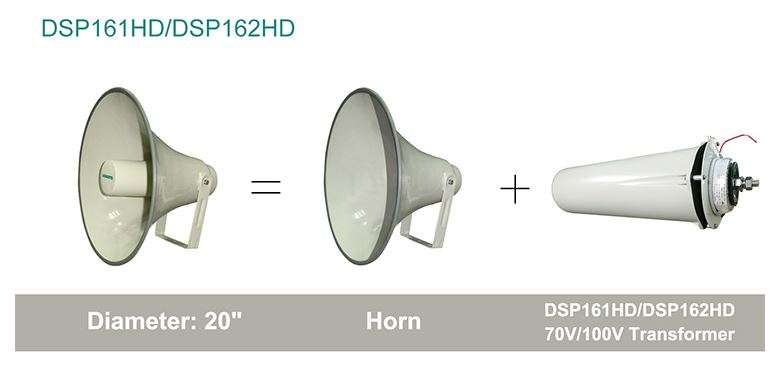 نظام سماعات خارجية مطرية للمساجد وكافة الاستخدامات - سماعتين 50 وات لكل سماعه