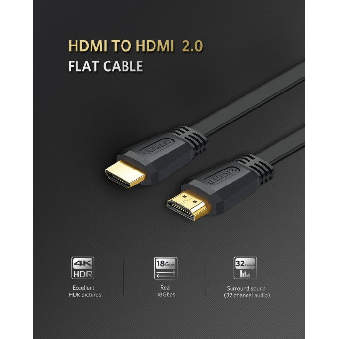 Ugreen HDMI 2.0 Flat Cable 2M - 70159
