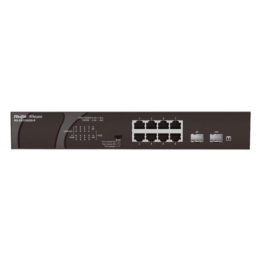 RG-ES110GDS-P, 10-port 10/100/1000Mbps Unmanaged PoE Switch