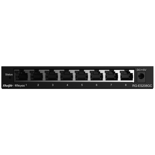 RG-ES208GC, 8-Port Gigabit Smart Cloud Mananged Non-PoE Switch