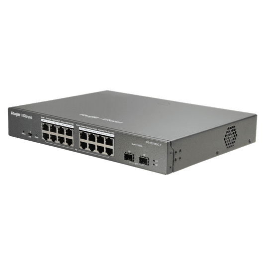 RG-ES218GC-P, 18-Port Gigabit Smart Cloud Mananged PoE Switch
