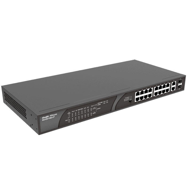 RG-ES118S-LP, 16-port 10/100Mbps Desktop Unmanaged Switch