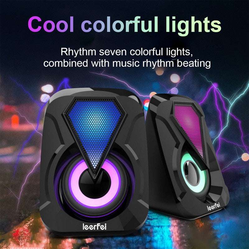 Leerfei E-1053 RGB USB Speaker
