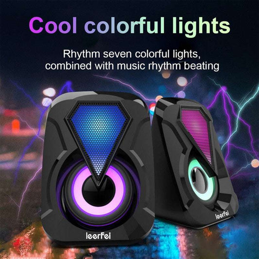 Leerfei E-1053 RGB USB Speaker