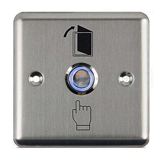 Stainless Steel Access Control Switch Normally Open Normally Closed Reset Exit Button