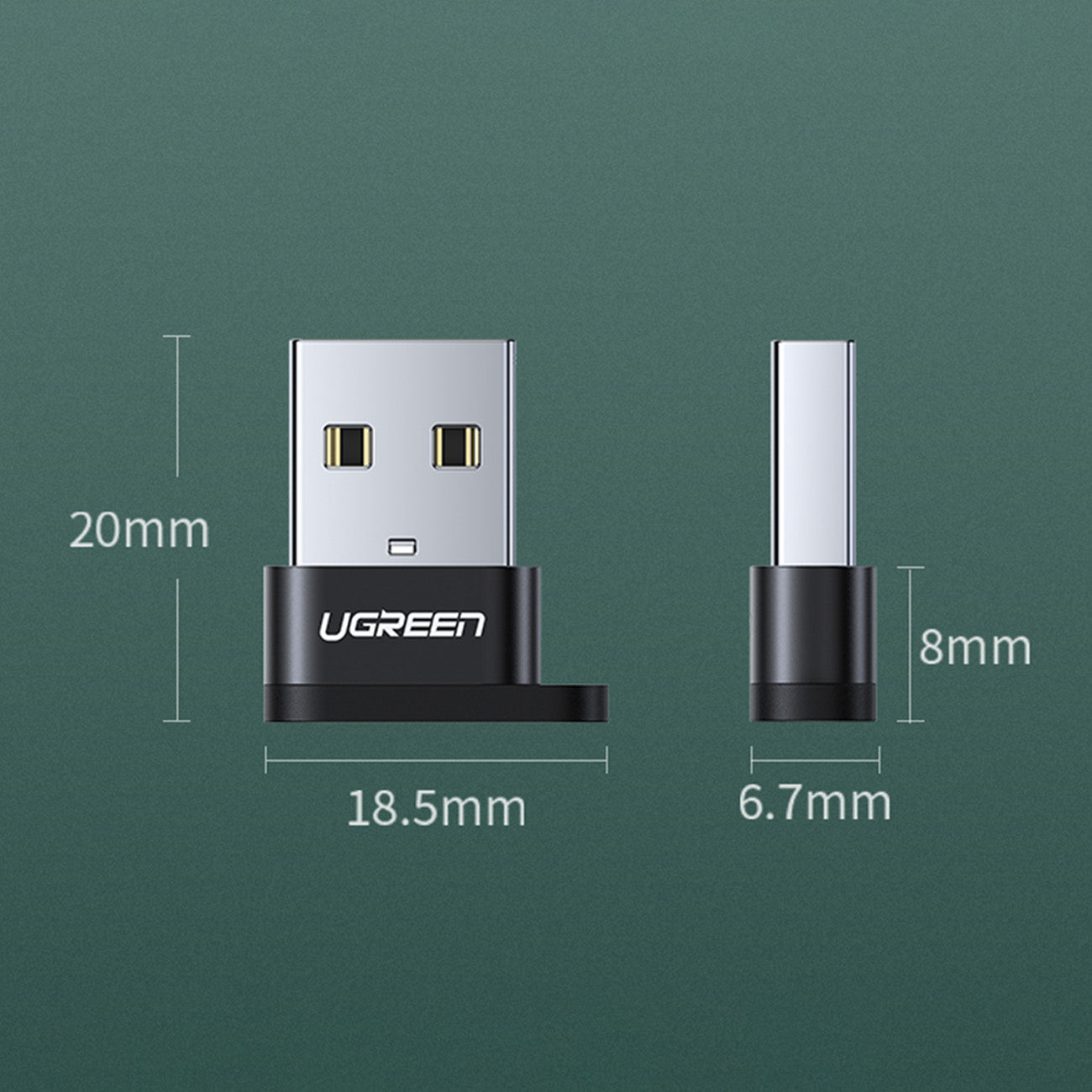 Ugreen USB C (Female) - USB (Male) adapter  50568 - Black