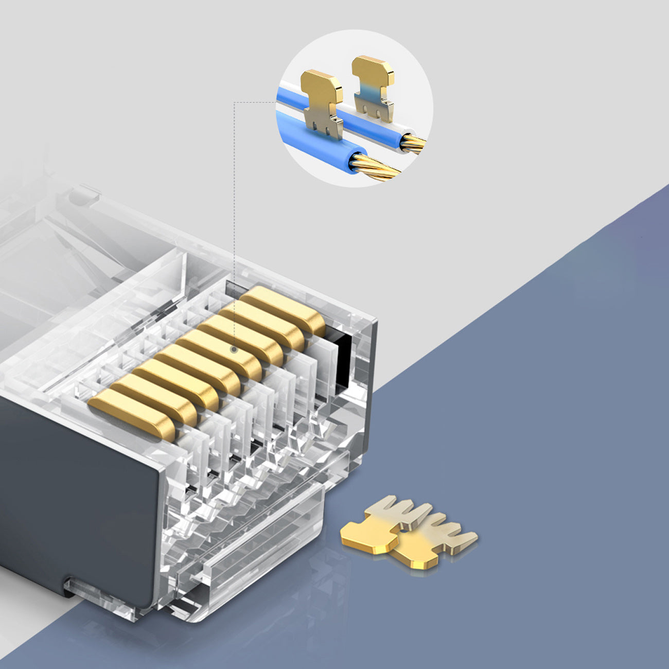 UGreen CAT6 Shielded Crystal Head 10 Pack - 20333
