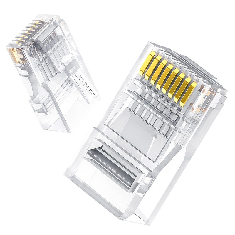 Ugreen Cat 6 Unshielded RJ45 Modular  Plugs 10 Pack transparent - 50961