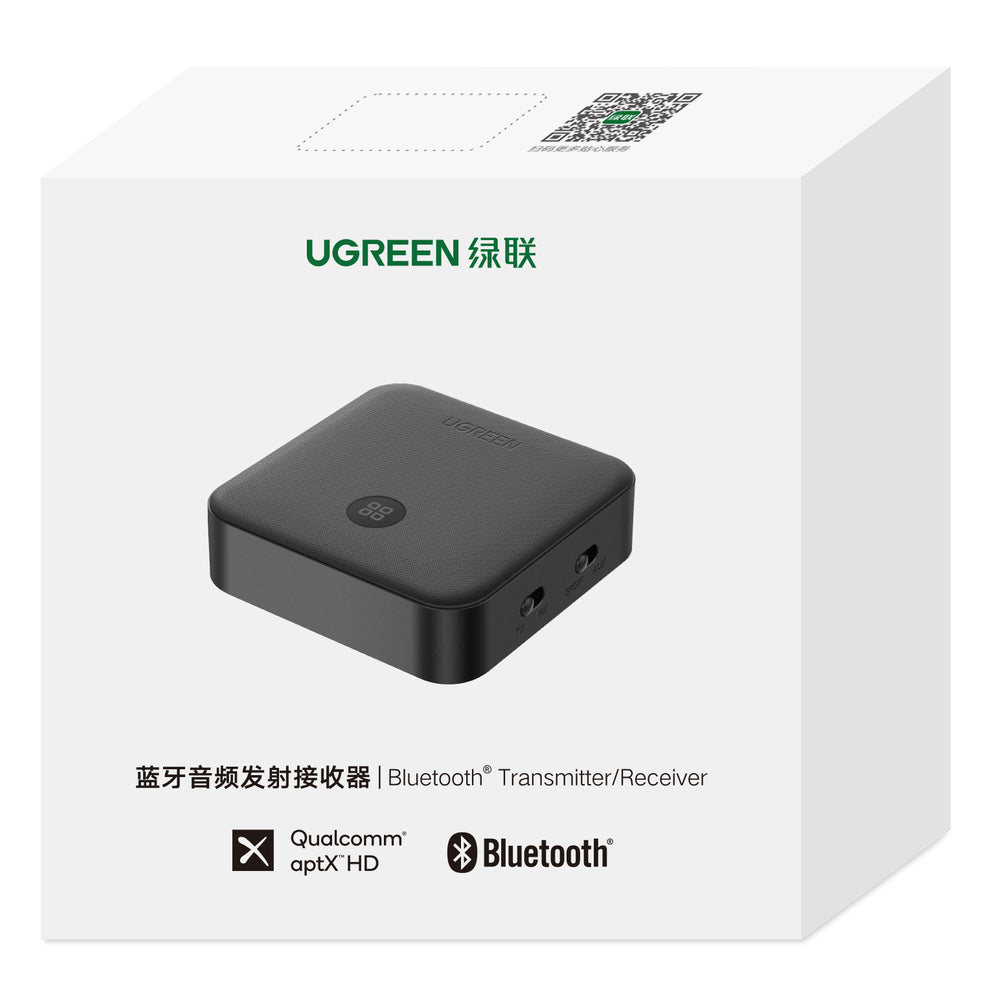 UGREEN Bluetooth aptX Transmitter Receiver, Optical & 3.5mm Aux Bluetooth 5.0 Transmitter Receiver - 70158
