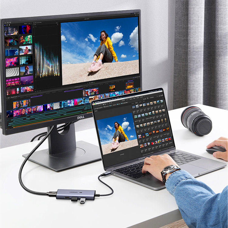 UGREEN 50629 USB-C 8K 4-IN-1 3XUSB 3.0, HDMI ADAPTER