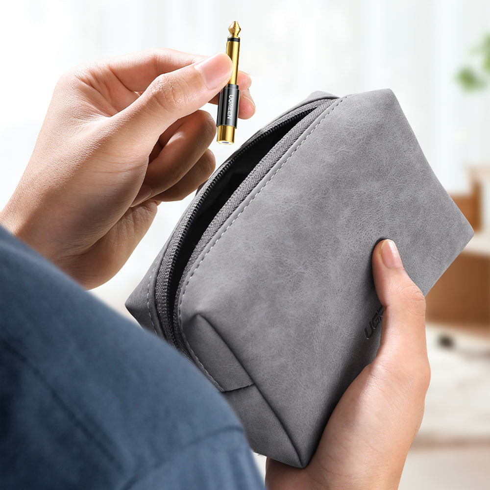 Ugreen 6.35mm jack adapter (male) to RCA (female) gold - 80731