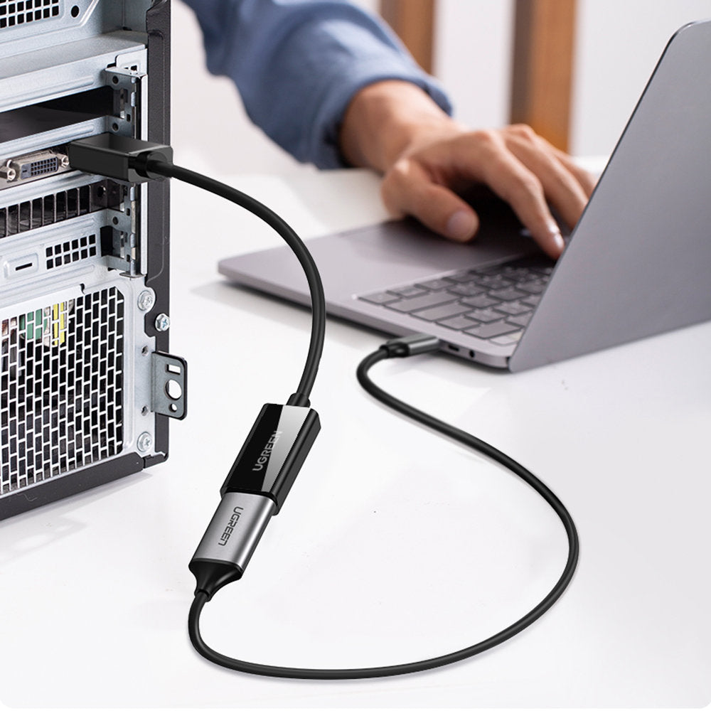 Ugreen Adapter Cable DisplayPort (Male) to HDMI (Female) 4Kx2K@30Hz Black - 40363