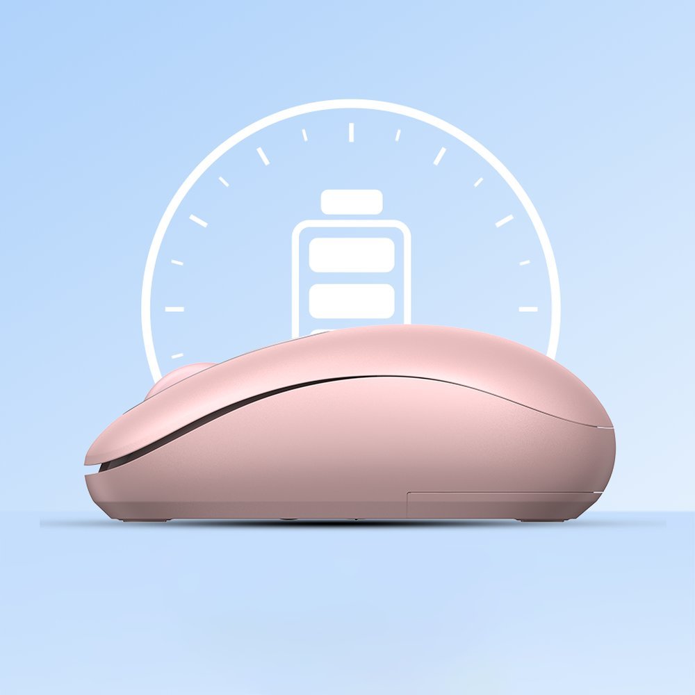 Ugreen 90686 USB 2.4GHz Wireless Mouse - Pink