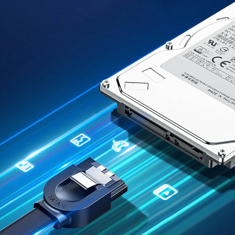 UGREEN - 30796 SATA 3.0 DATA CABLE 0.5M (BLACK)