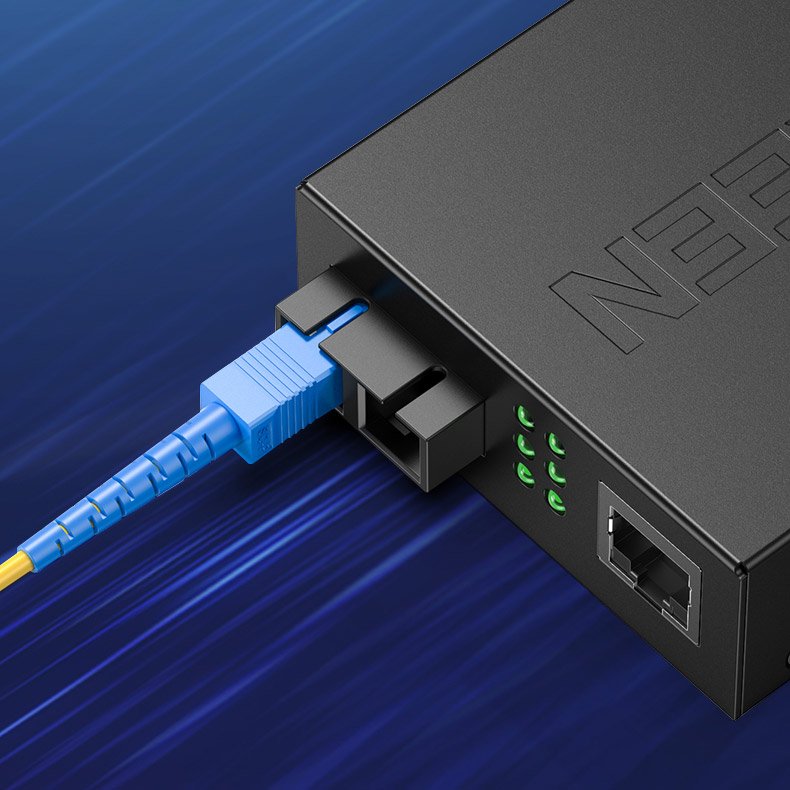 Ugreen SC-SC Single-Mode Patch cord Optical Fiber 3M Network Yellow Cable - 70664