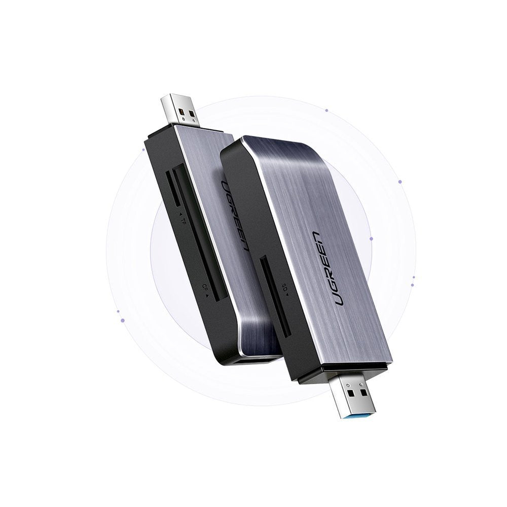 Ugreen SD / micro SD / CF / MS Card Reader For USB 3.0 Gray - 50541