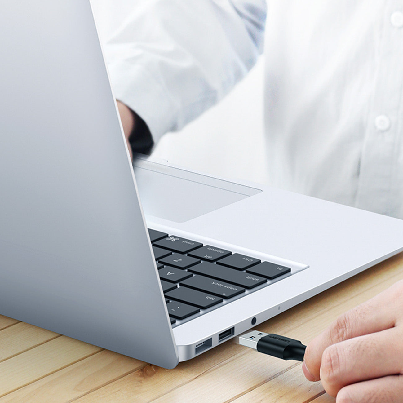 Ugreen USB cable - USB 2.0 480Mb/s 0.25m Black - 10307