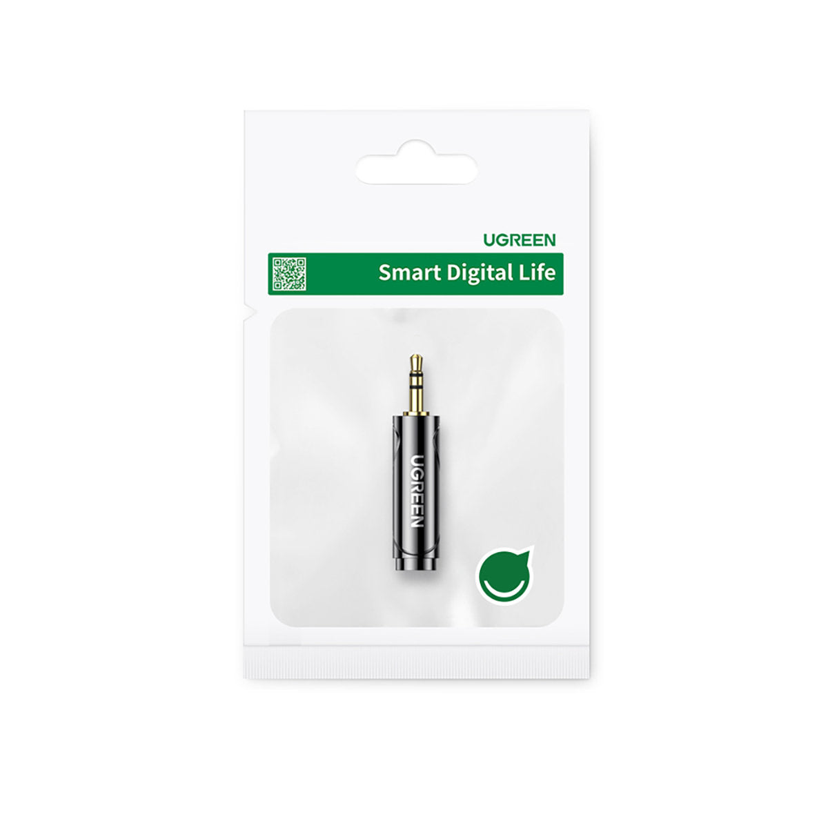 Ugreen adapter 3.5mm audio adapter (male) to 6.35mm mini jack (female) gray - 60711