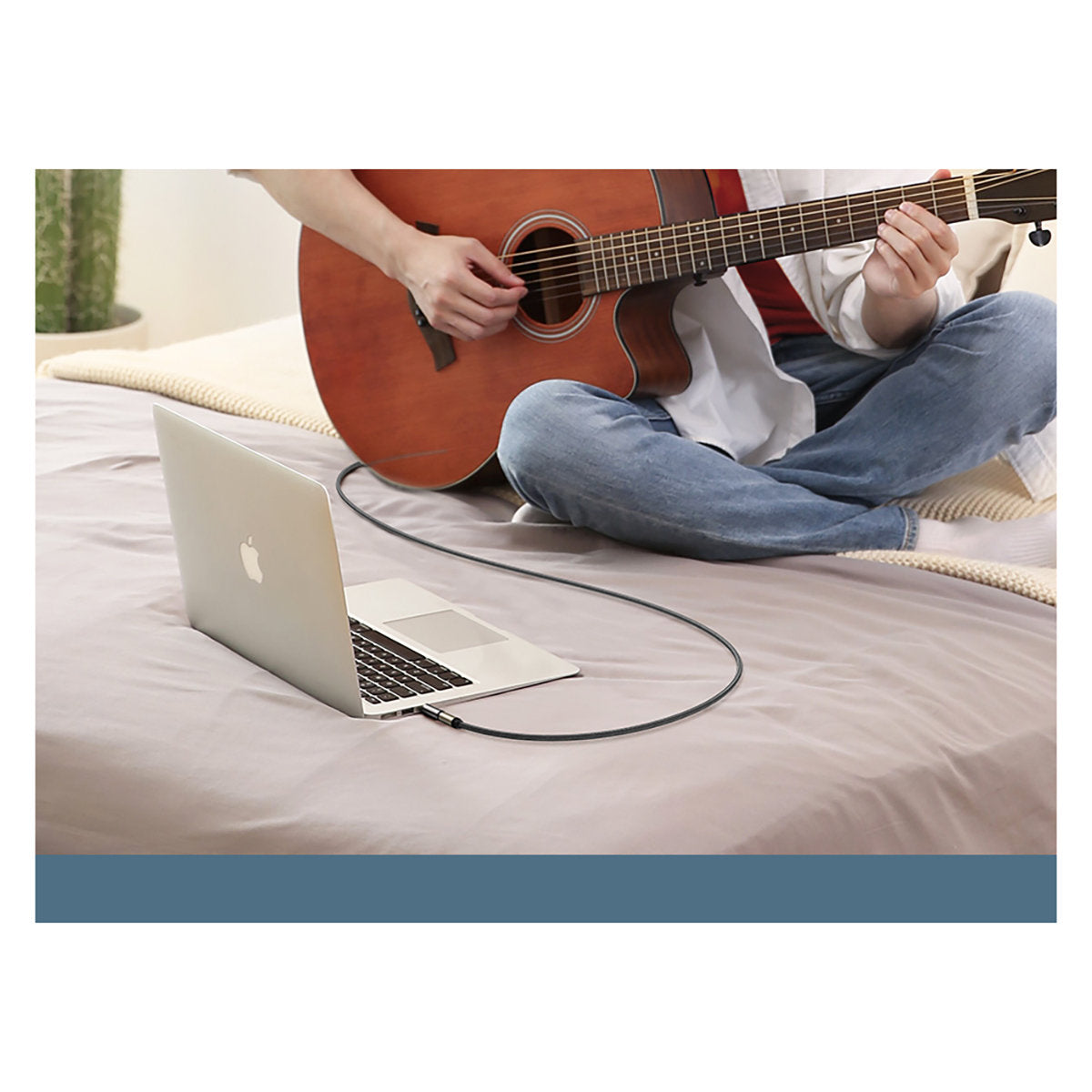 Ugreen adapter 3.5mm audio adapter (male) to 6.35mm mini jack (female) gray - 60711