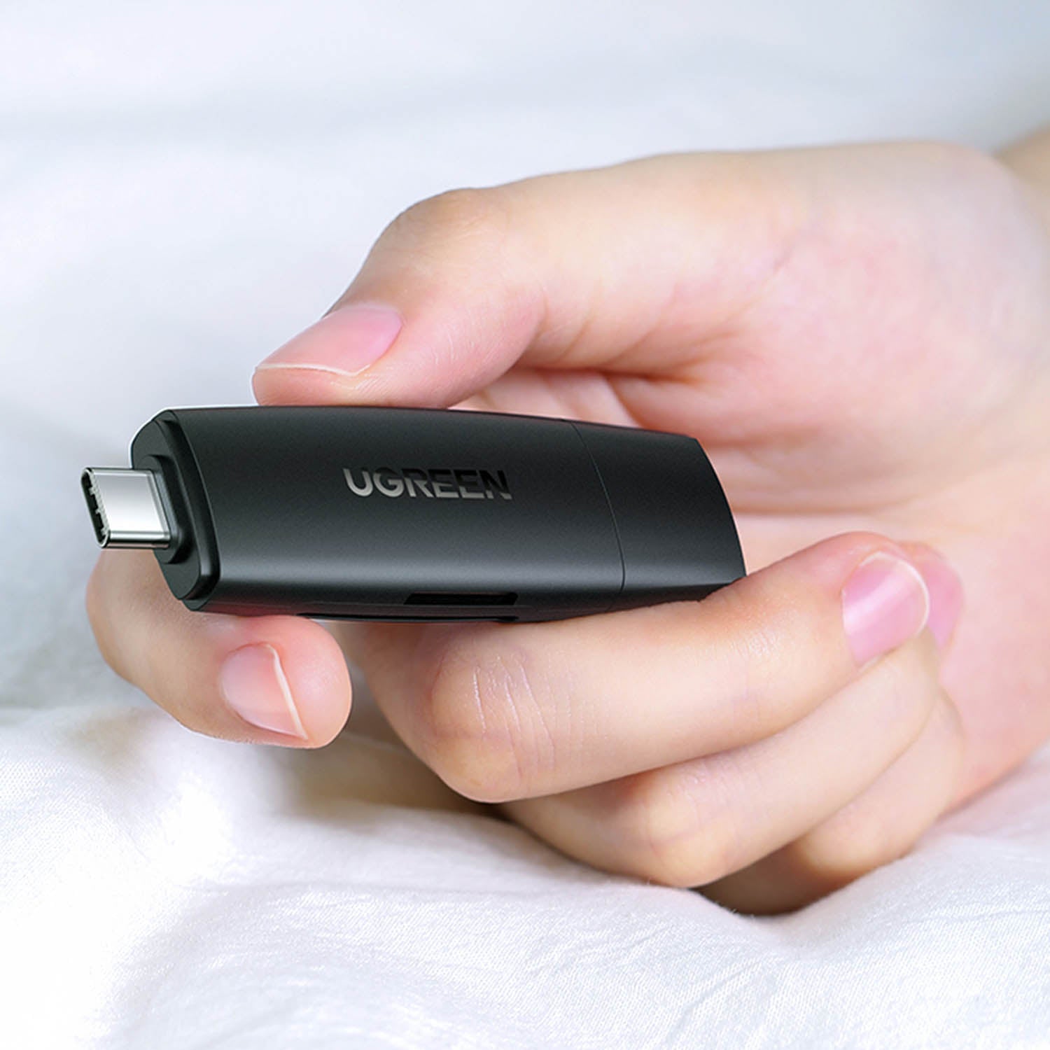 Ugreen Adapter SD / micro SD Card reader (USB-A / USB-C) Black - 80191
