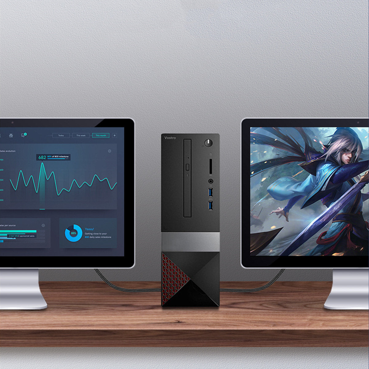 UGREEN HDMI MALE TO MALE CABLE WITH BRAIDED 8K 2.1 (3M) - 80404