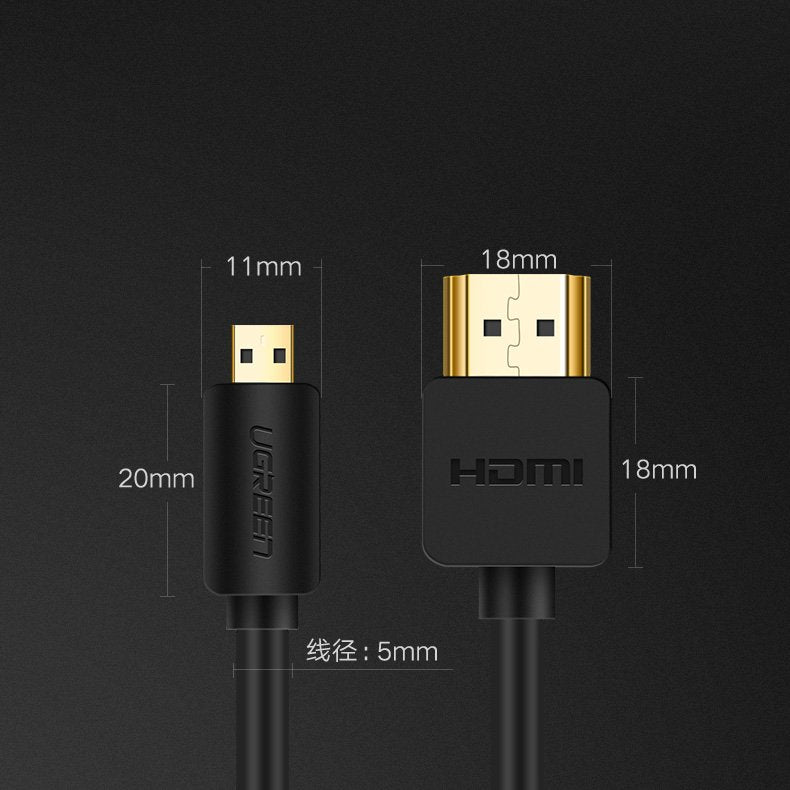 UGREEN 30104 Micro HDMI to HDMI Cable- 3M