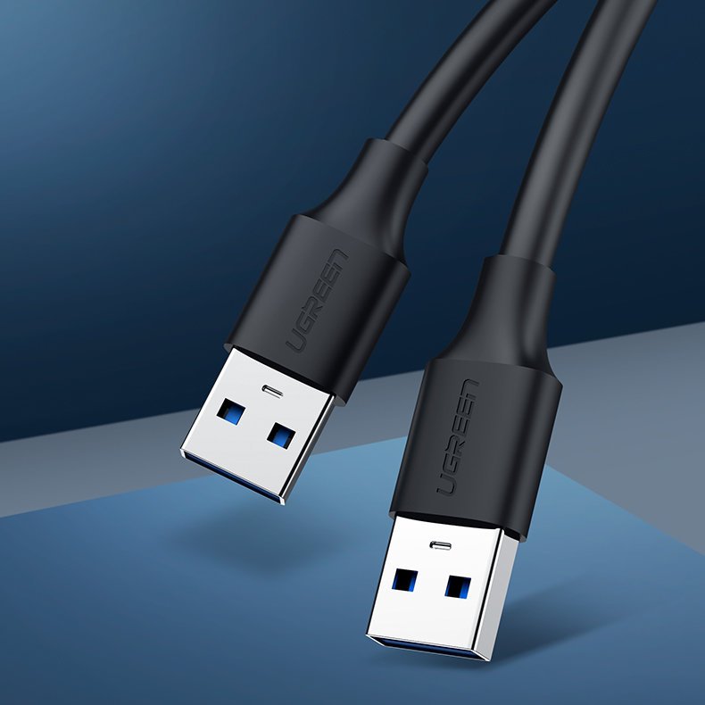 Ugreen cable USB 2.0 cable (male) - USB 2.0 (male) 2M Black - 10311