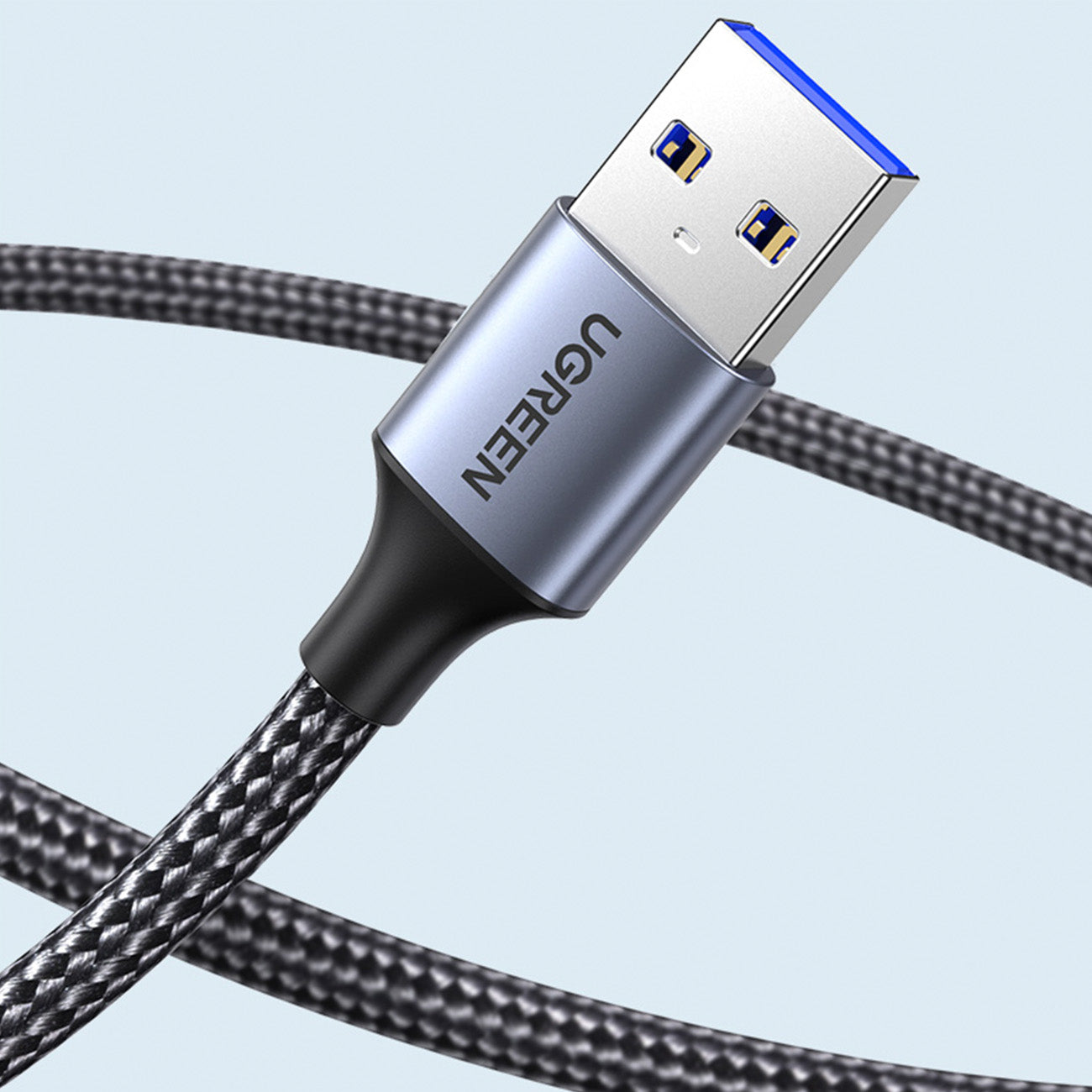 Ugreen extension cable adapter USB (male) - USB (female) 3.0 5Gb/s 0.5M Aluminum Case Gray - 10494