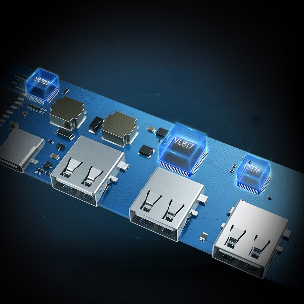 Ugreen multifunctional HUB USB Type C 3.0 Power Delivery 3x USB 3.0 / HDMI Gray 50209