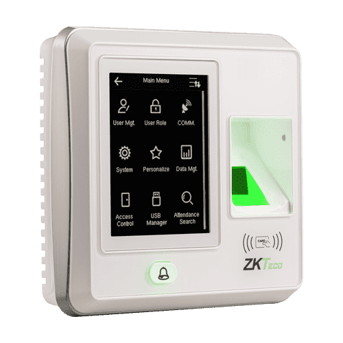 ZKT Electric lock, Door sensor, Alarm, Exit button, Door Bell IP-based fingerprint terminal
